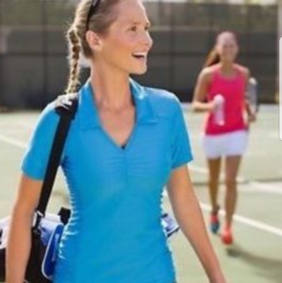 Athleta Tops - ATHLETA Birdie Golf/Tennis Polo Top in Vibrant Blu